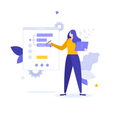 Business workflow  Illustration