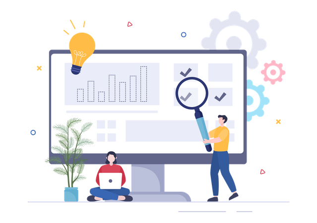 Business Workflow Organization  イラスト