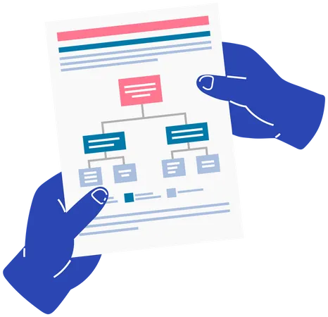 Business Workflow process chart  Illustration