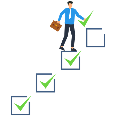 Business working process  Illustration