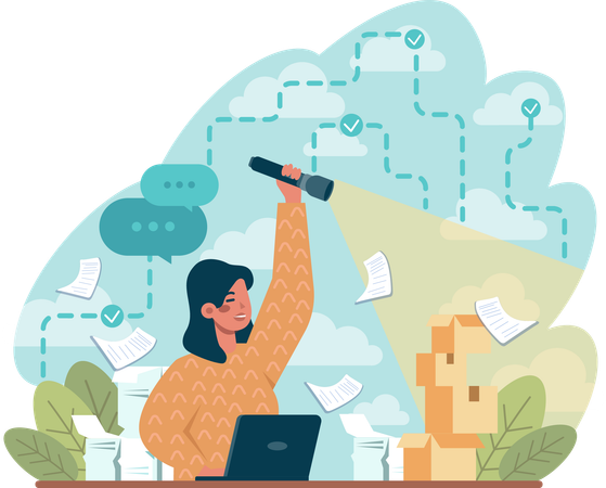 Business workload  Illustration