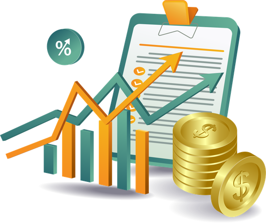 Business world development analyst checklist  Illustration