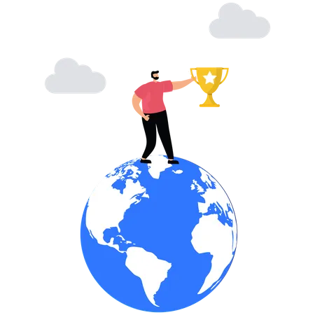 Business worldwide winner  Illustration