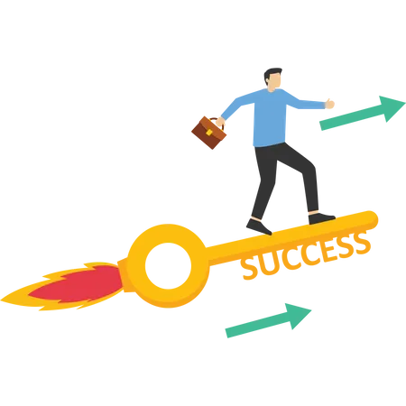 Businesses got support for success  Illustration