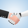 illustration smart handshake