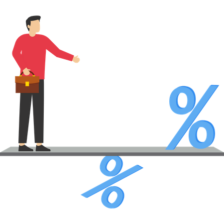 Businessman balance  Illustration