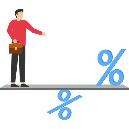 Businessman balance  Illustration