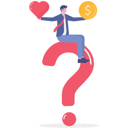 Businessman balances work life  Illustration