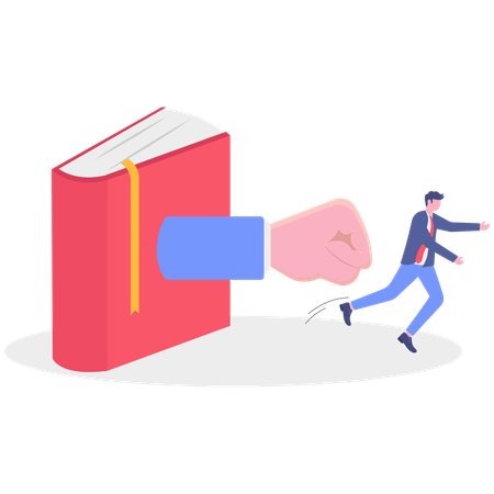 解雇されるビジネスマン  イラスト