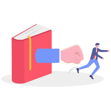 Businessman being fired  Illustration