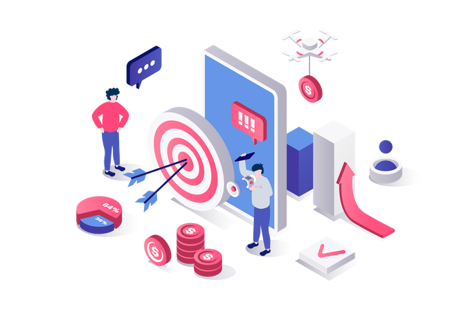 Businessman  brainstorming and finding solution  Illustration