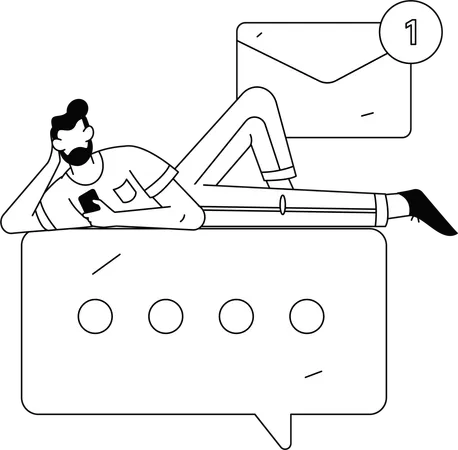 Businessman branding market strategies  Illustration
