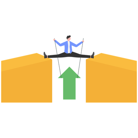 Businessman Change of direction  Illustration