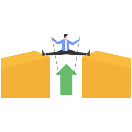 Businessman Change of direction  Illustration