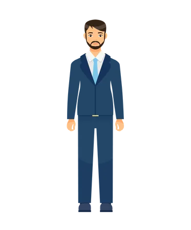 Businessman Character  Illustration