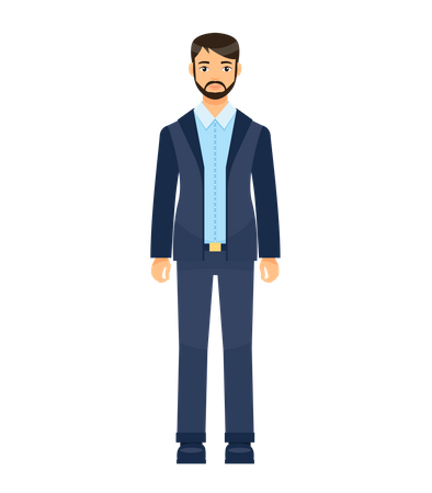 Businessman Character  Illustration