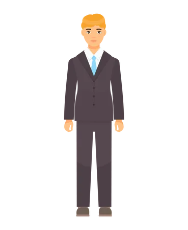 Businessman Character  Illustration