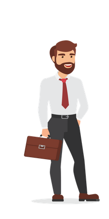 Businessman Character  Illustration