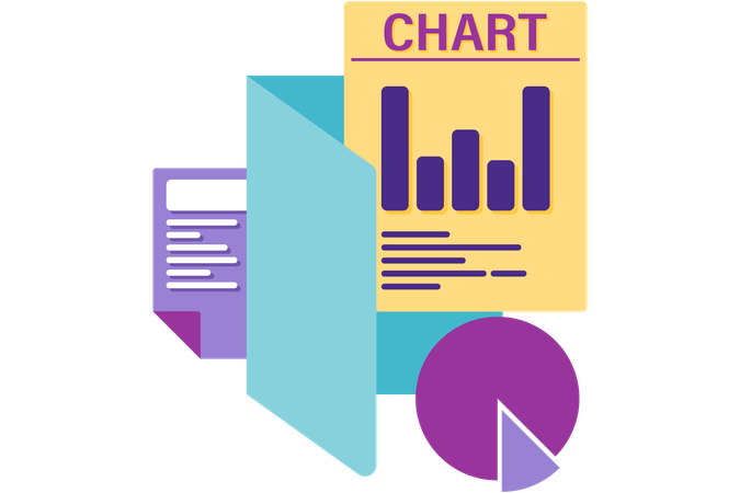 Businessman chart  Illustration