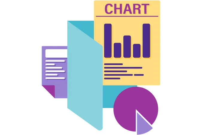 Businessman chart  Illustration