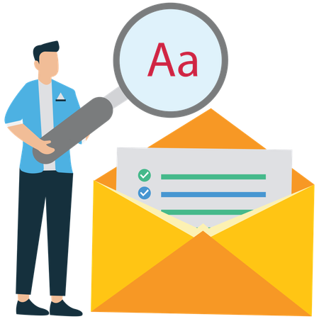 Businessman Conducting Usability Testing  Illustration