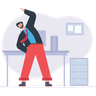 illustrations for office exercise