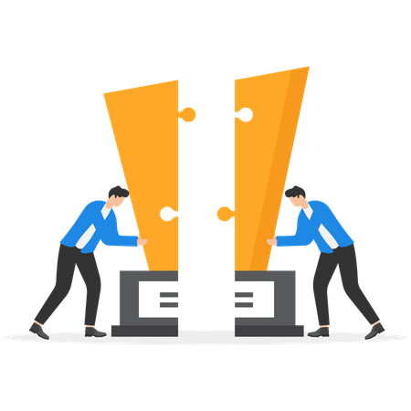 Businessman doing business collaboration  Illustration