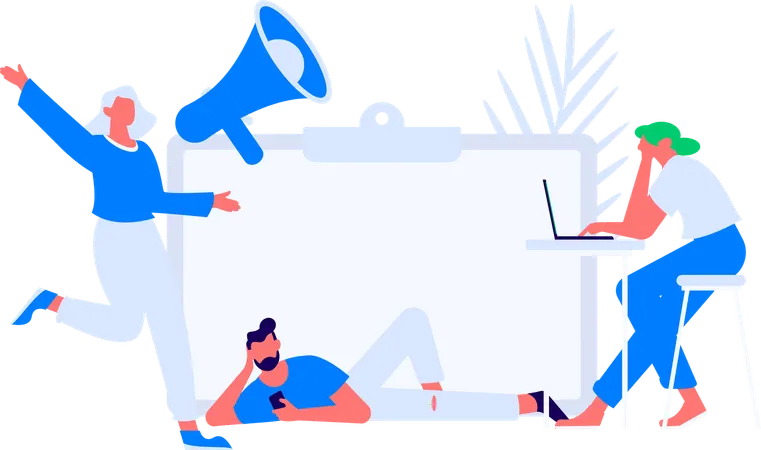 Businessman doing business talk  Illustration