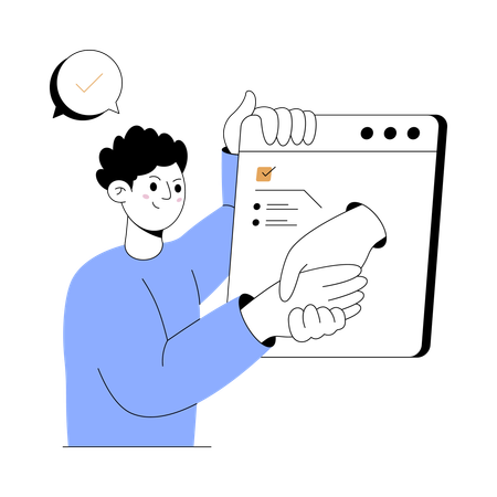 Businessman doing Negotiation Mastery  Illustration