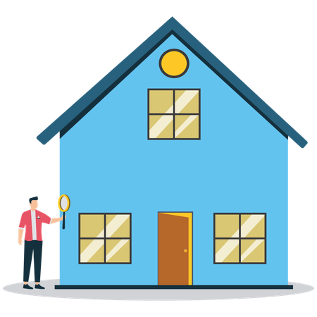 Businessman doing property Investment  Illustration