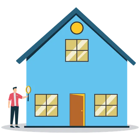 Businessman doing property Investment  Illustration