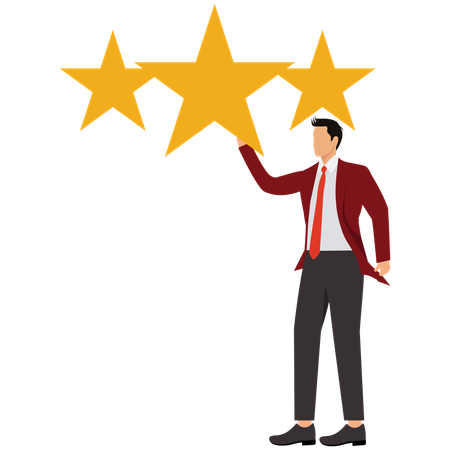 Businessman doing Quality control  Illustration