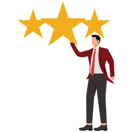 Businessman doing Quality control  Illustration