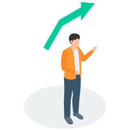 Businessman Doing Right Direction  Illustration