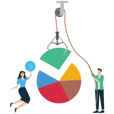 Businessman Engaged Company Shareholders  Illustration