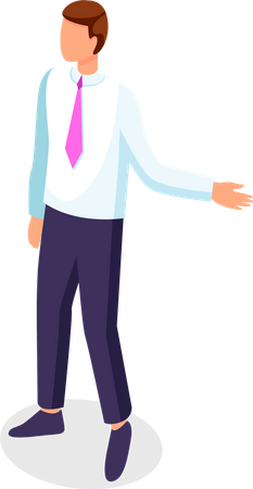 Businessman faceless portrait  Illustration