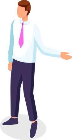 Businessman faceless portrait  Illustration