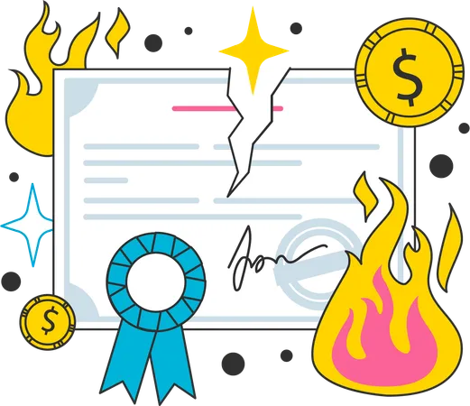 Businessman faces loss in government bonds  Illustration