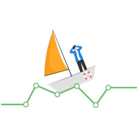 Businessman falling down  Illustration