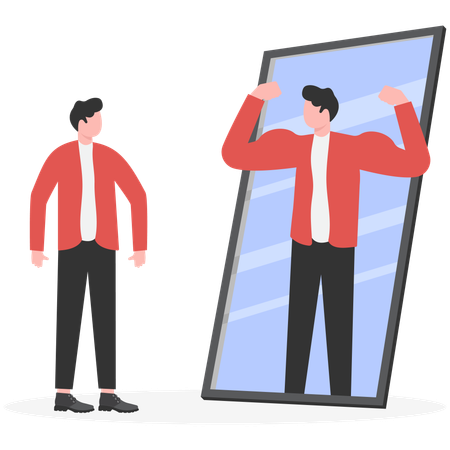 Businessman feeling self confident  Illustration