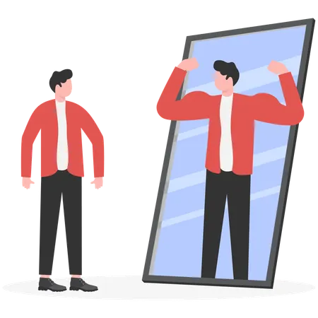 Businessman feeling self confident  Illustration
