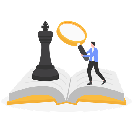Businessman find business strategy and planning to overcome obstacles and challenges to reach a sucesss  Illustration
