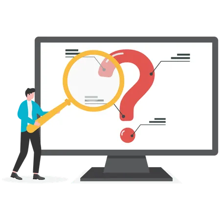 Businessman Finding solution  Illustration