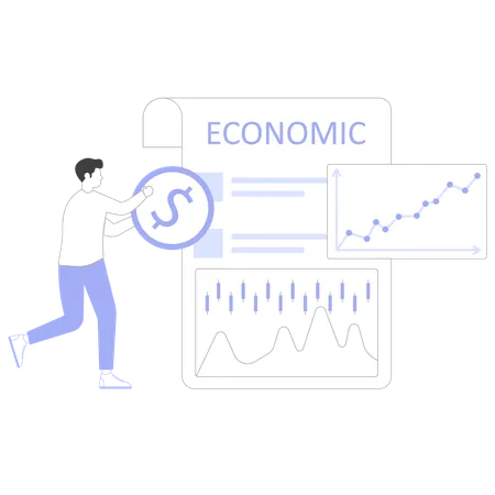 Businessman generating passive income  Illustration