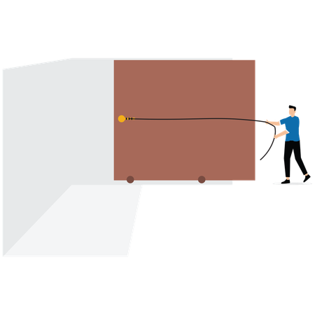 Businessman get new perspective  Illustration