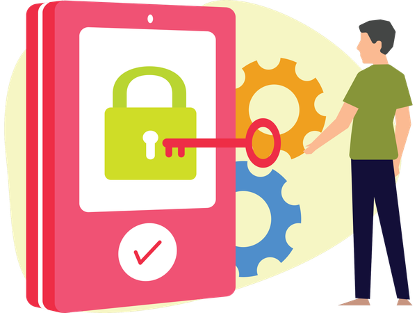 Businessman getting Access Grunted  Illustration