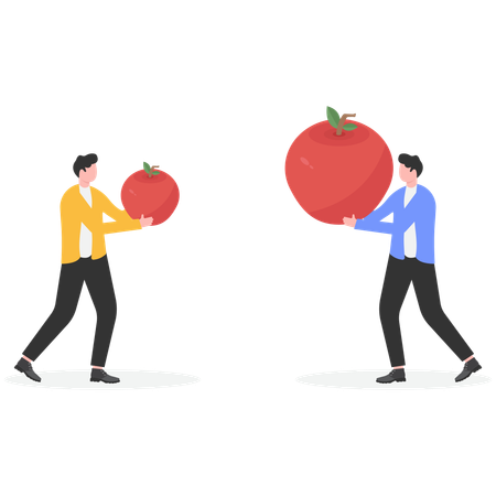 Businessman getting business achievement  Illustration