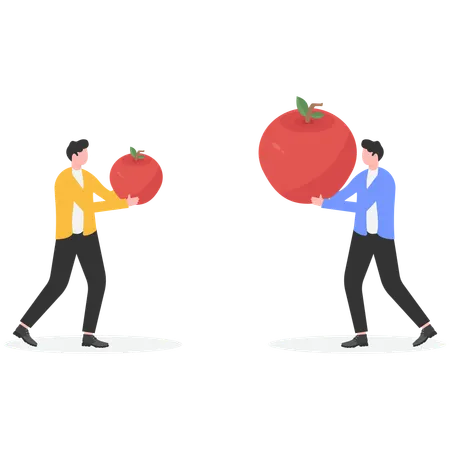 Businessman getting business achievement  Illustration