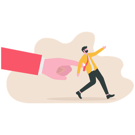 Businessman getting business reminder  Illustration
