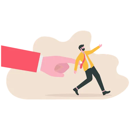 Businessman getting business reminder  Illustration